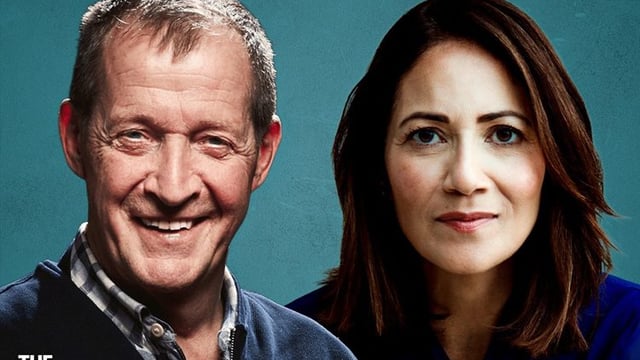 Alastair Campbell and Mishal Husain