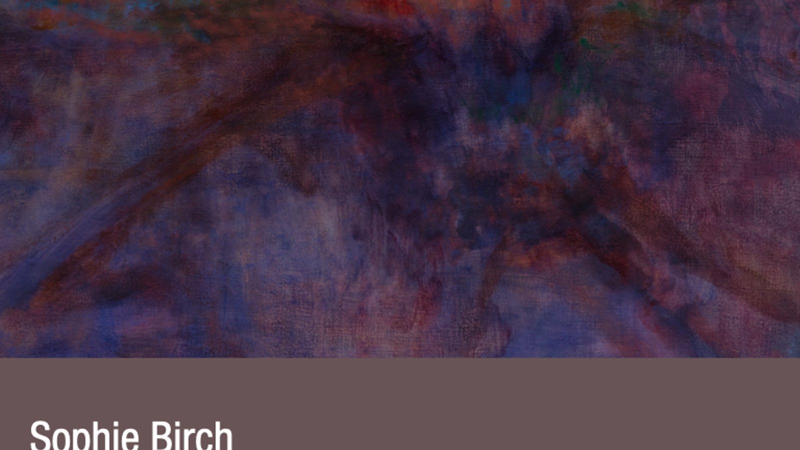 Sophie Birch: The eye lives in this texture (...)