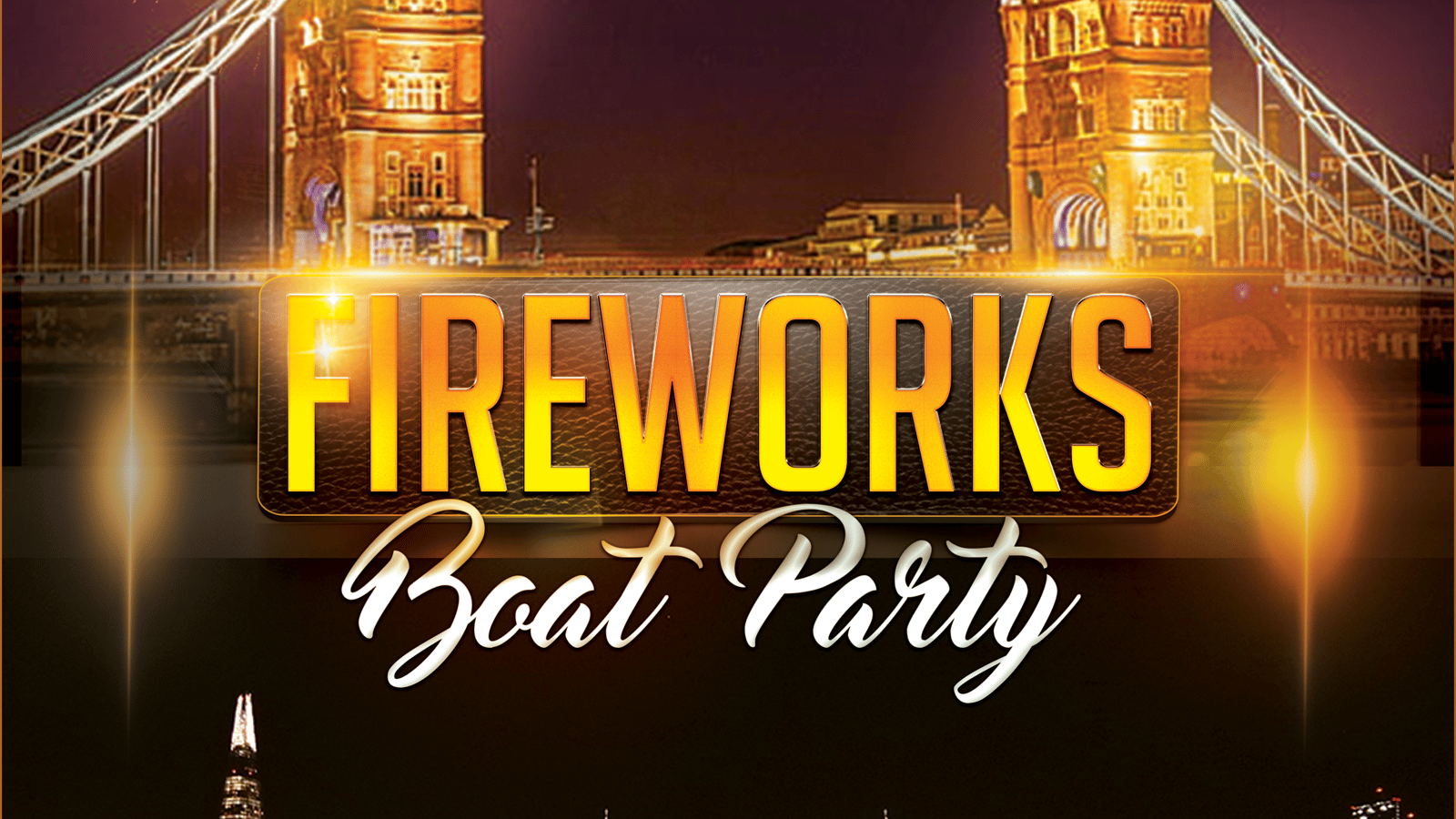 Fireworks aka Guy Fawkes night boat party + free after-party
