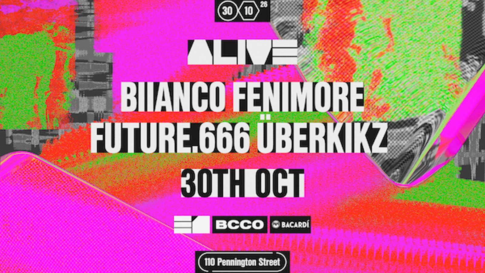 BCCO: BIIANCO, FENIM0RE, future.666 & ÜBERKIKZ presented by Bacardi