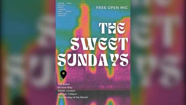 Sweet Sundays at Eastway Baths
