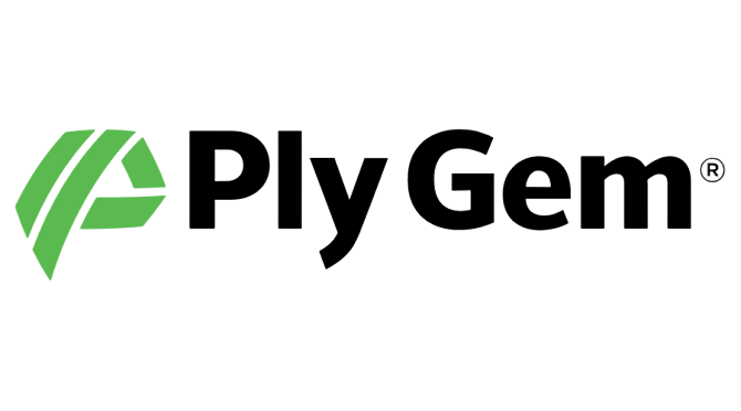 Ply Gem windows and doors manufacturer logo - authorized dealer for window installation and repair services in NC