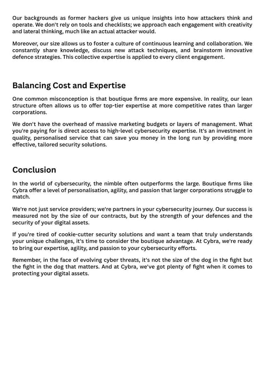 Cybra Security blog article page 3