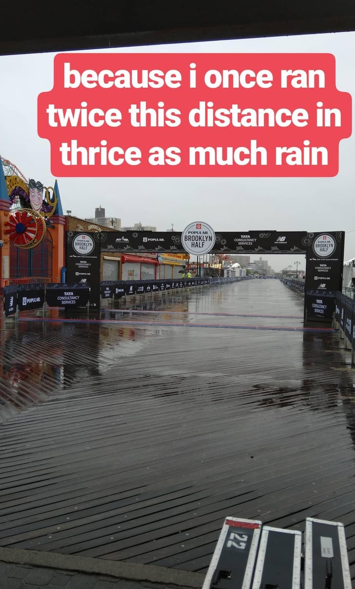 Photo from an Instagram story at the finish of the 2018 Popular® Brooklyn Half