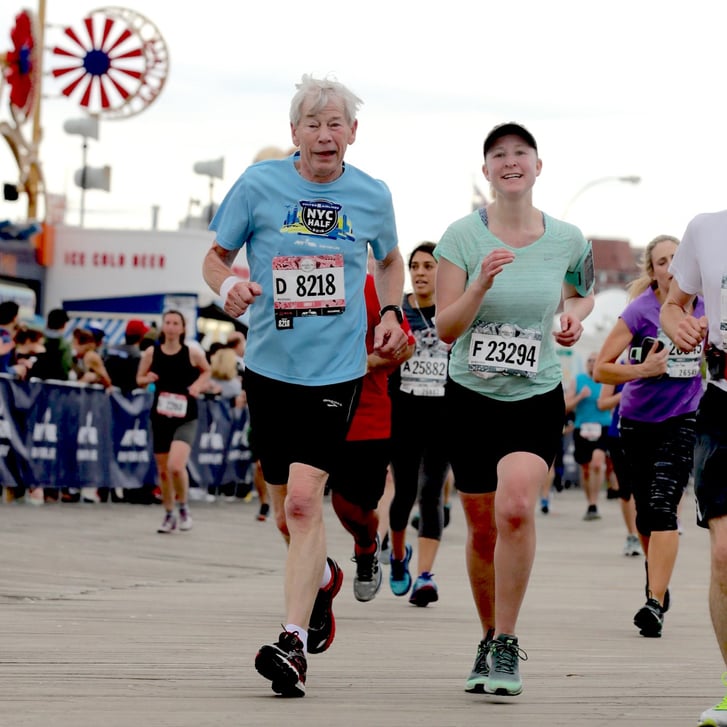 Runners on the Coney Island Boardwalk at the Brooklyn Half