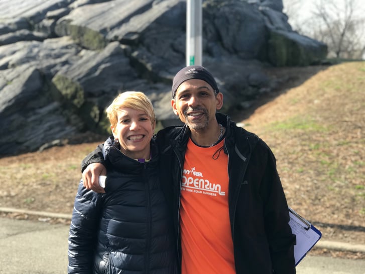 Olga and Rolando Baez at Open Run in St. Mary's Park in April 2019