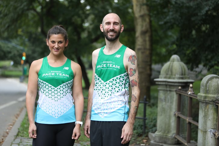 Coaches wearing the Pace team singlets by Bio Freeze
