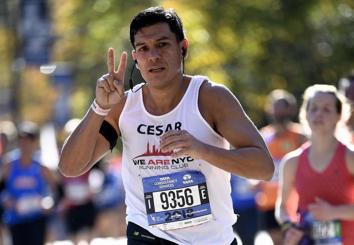 We are NYC Running Club member Cesar Trelles