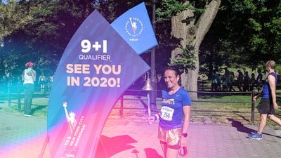 Retro runner Karina Jaramillo-Saa