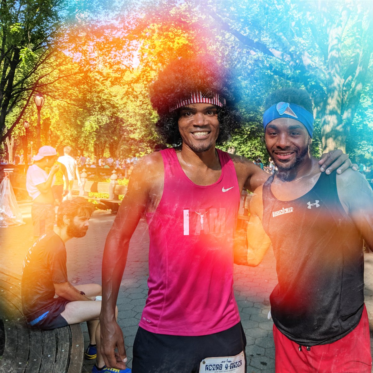 Retro runners Alex Abrante and Davon Singletary