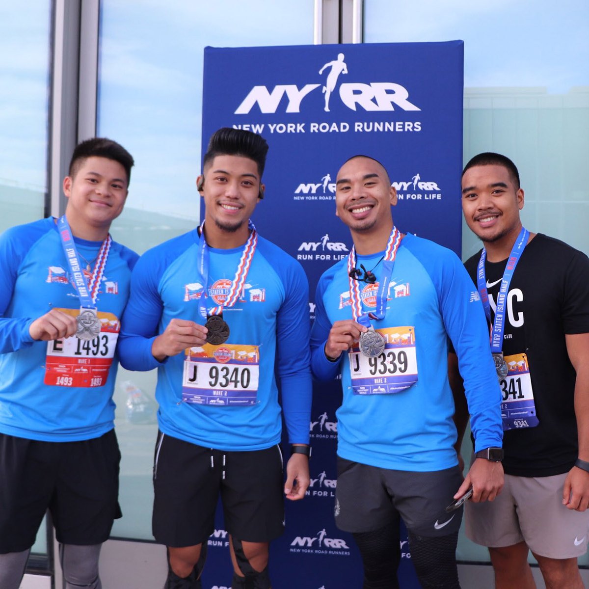Happy finishers at the Staten Island Half