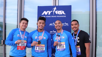 Happy finishers at the Staten Island Half