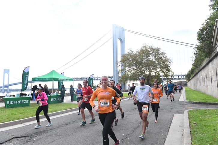 Biofreeze Relief Zone at the Staten Island Half