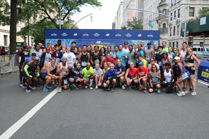 The entire field for the Back to School Mile