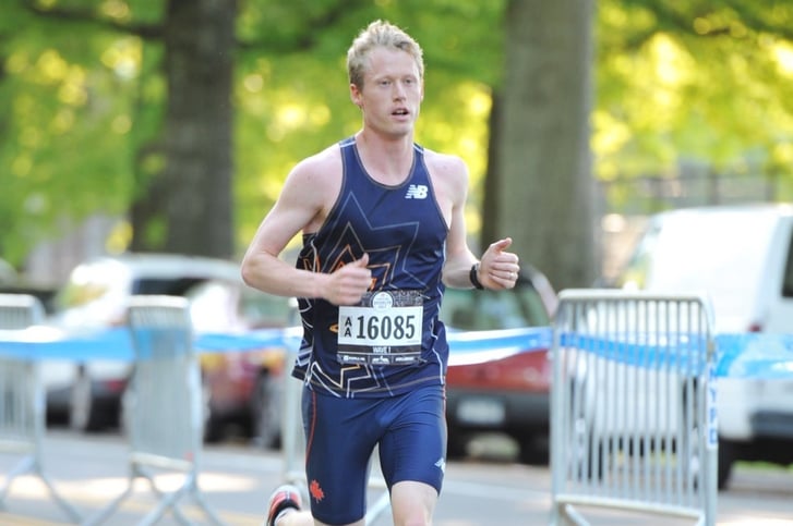 Matt Rand running the 2019 Popular Brooklyn Half