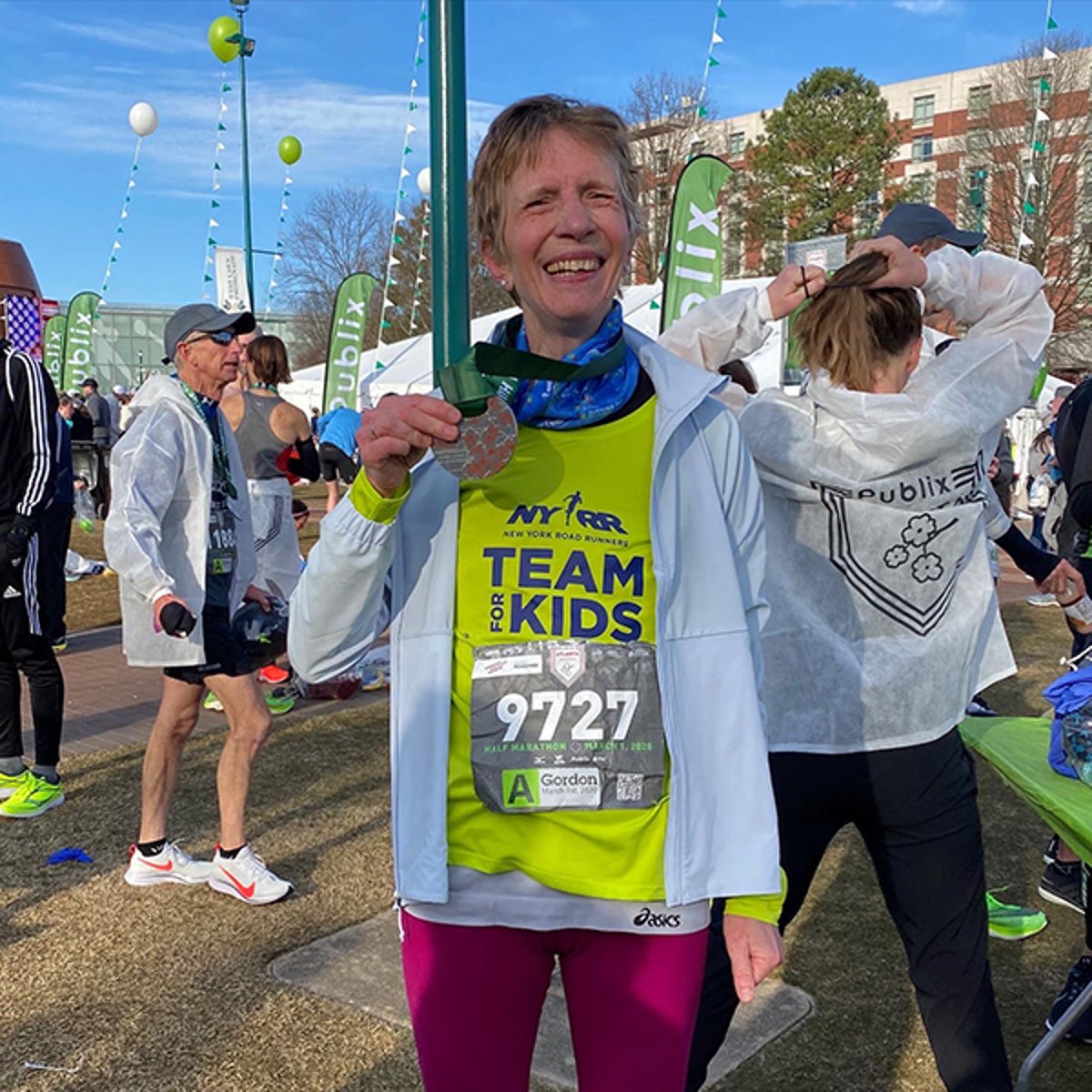 Gordon Bakoulis after the 2020 Publix Atlanta Half Marathon