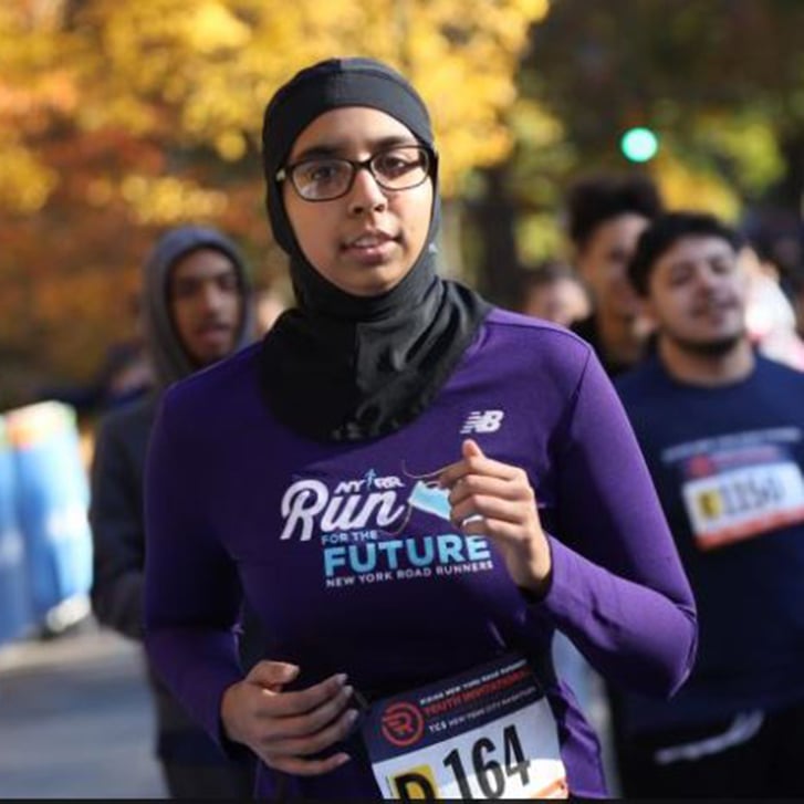 Warisha Siddiqui running