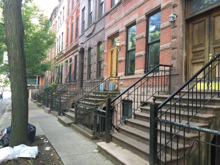 Harlem brownstones