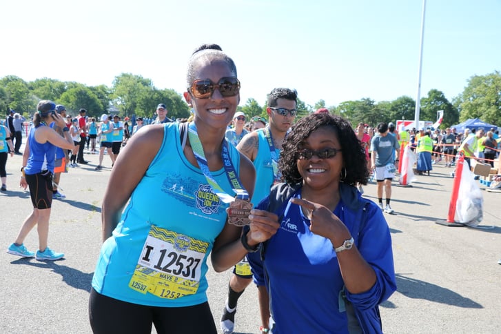 NYRR staff members at a race