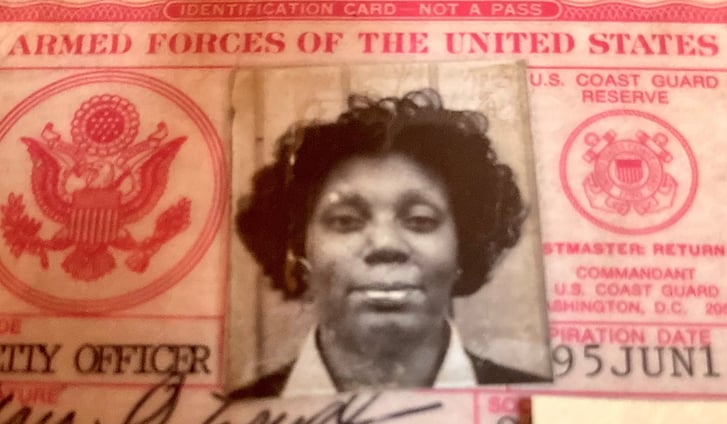 Maria Romano military ID card