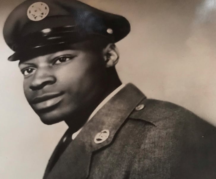 Striders coach Sid Howard head shot in US Army uniform