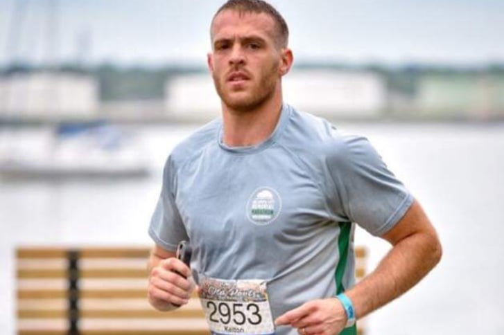 Kelton Miller running a race