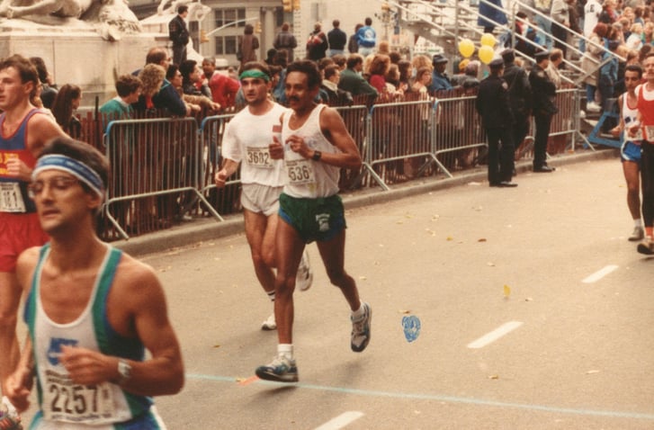 Luis Rodriguez running in NYC Marathon