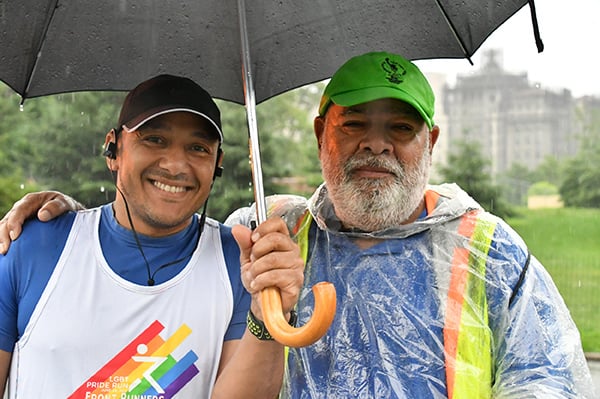 Eddie Vazquez and runner at 2017 FRNY Pride Run