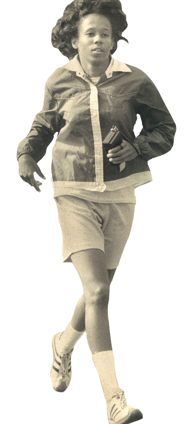 Marilyn Bevans running