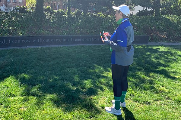 Ruth Gursky at AIDS Memorial