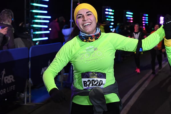 Runner at 2020 Midnight Run