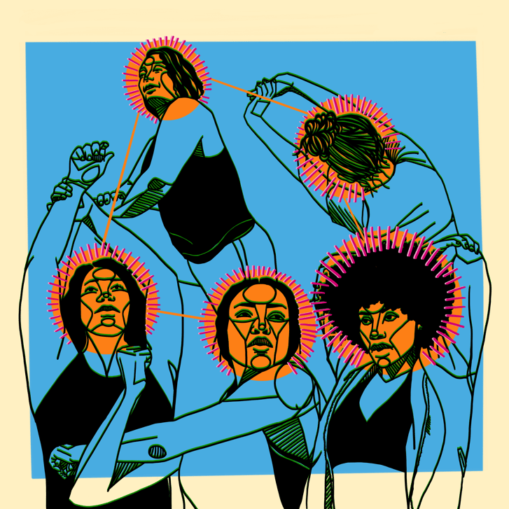 Judith Reissmann illustration of women runners