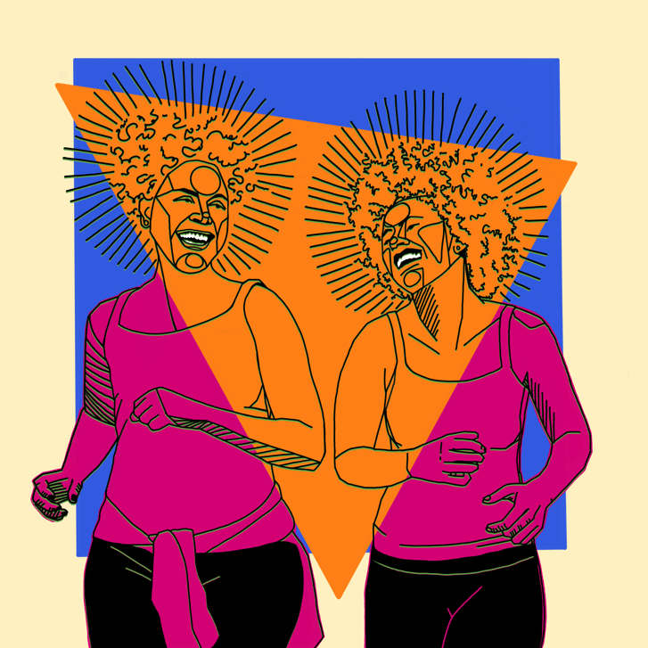 Judith Reissmann illustration of women runners