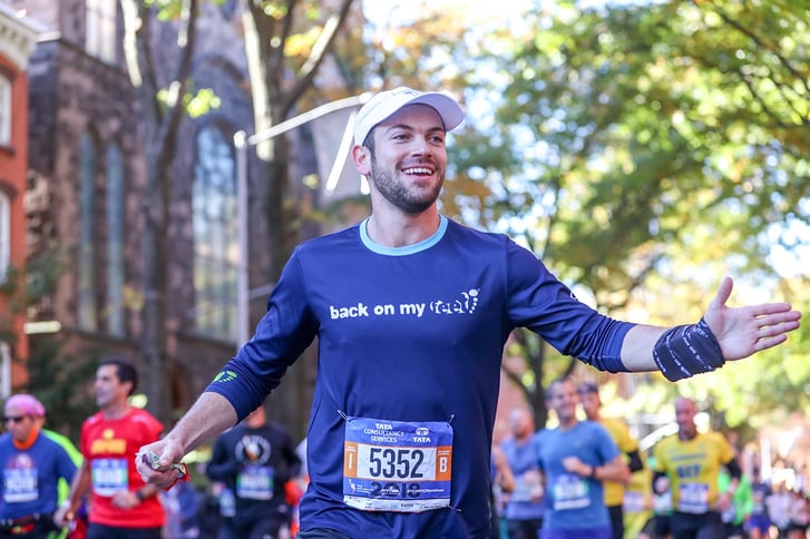 Charity runner during TCS New York City Marathon