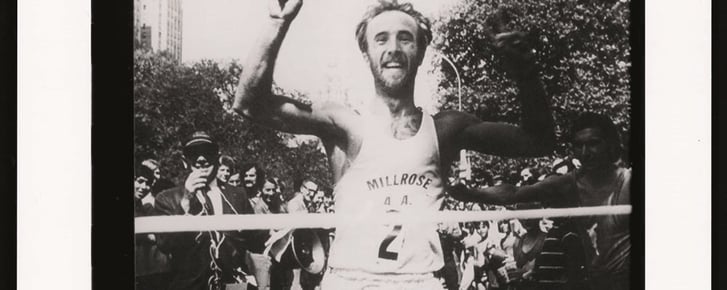 Gary Muhrcke winning the first ever NYC Marathon