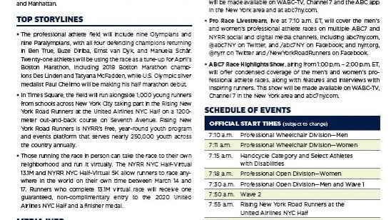 2019 United Airlines NYC Half