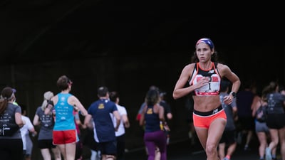 Beverly Ramos on the course.