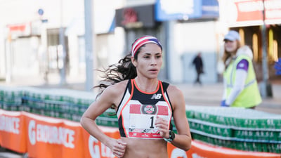 Beverly Ramos on the course.