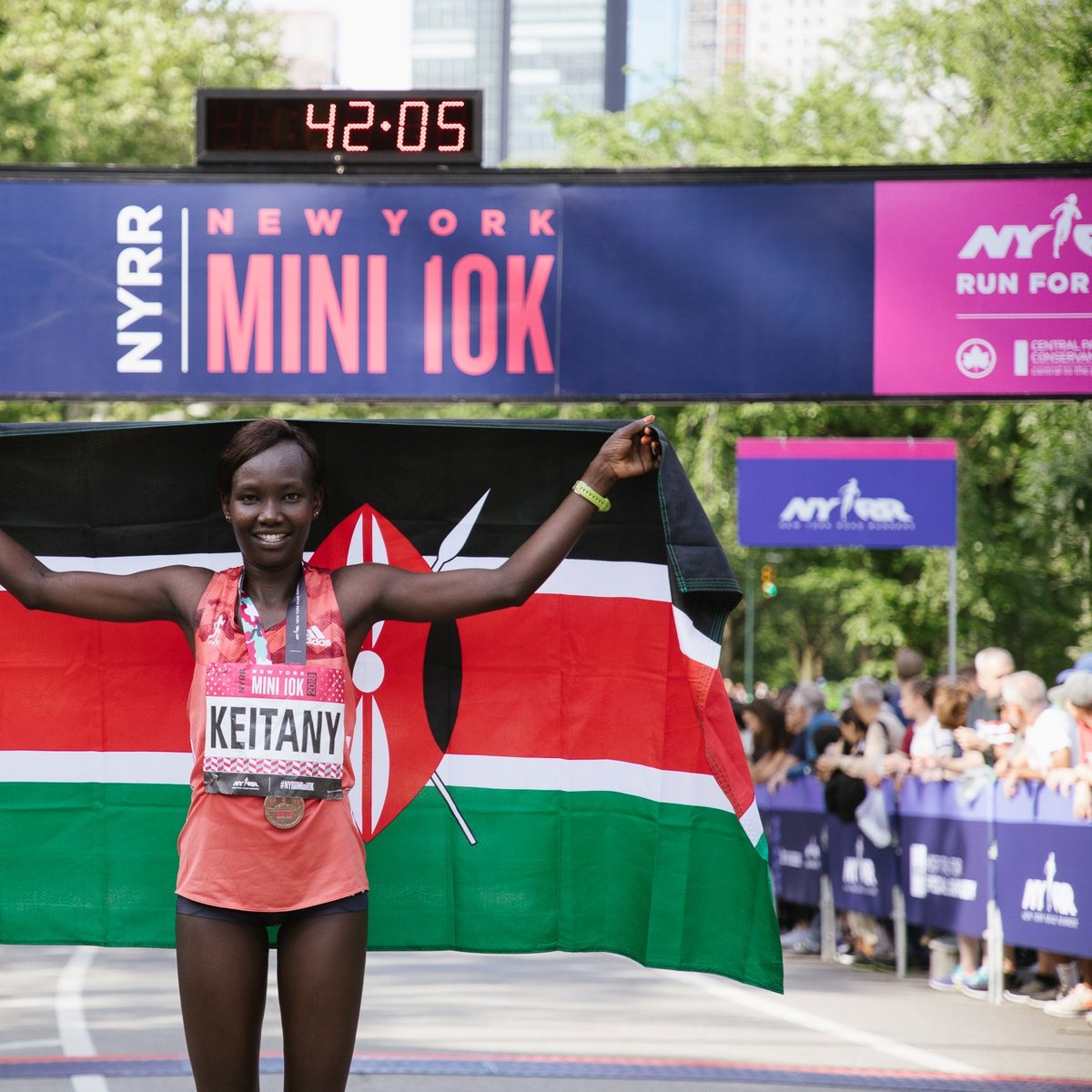 Mary Keitany won her third NYRR New York Mini 10K