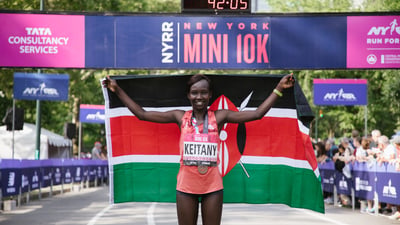 Mary Keitany won her third NYRR New York Mini 10K