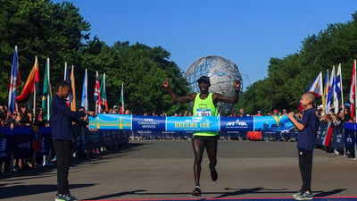 Harbert Okuti of Uganda claimed the top spot with a time of 30:11