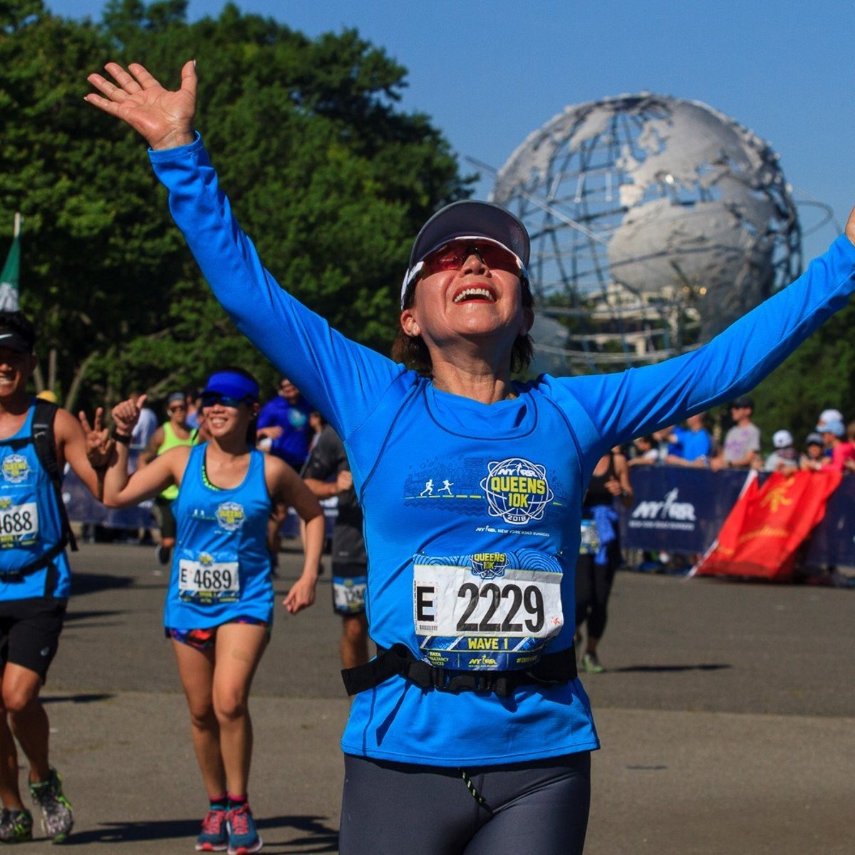 More than 11,000 Runners Finished the 2018 NYRR Queens 10K and Rising New York Road Runners Youth Runs in Flushing Meadows Corona Park