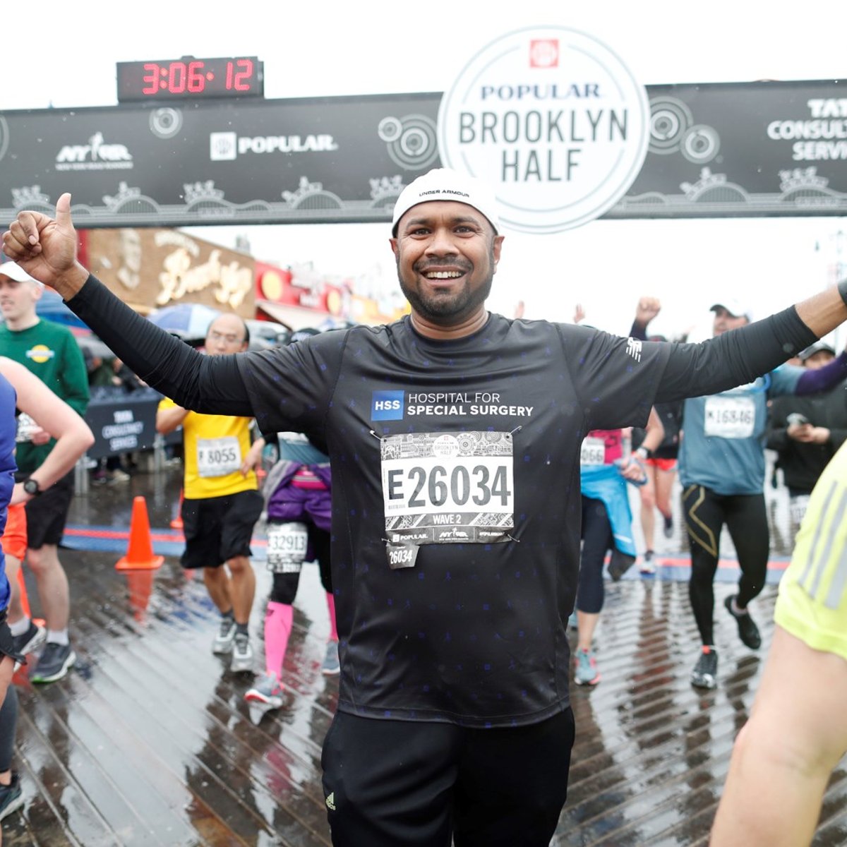 NYRR Team for Kids Ambassador Sam Ryan finishes the 2018 Popular Brooklyn Half