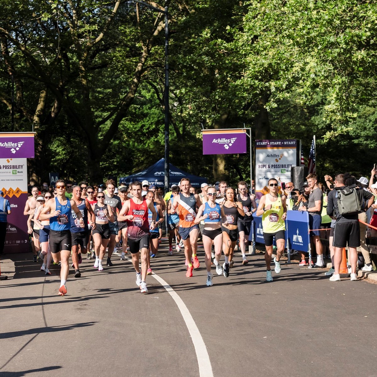 Runners at the 2025 Achilles Hope & Possibility 4M Presented by TD Bank
