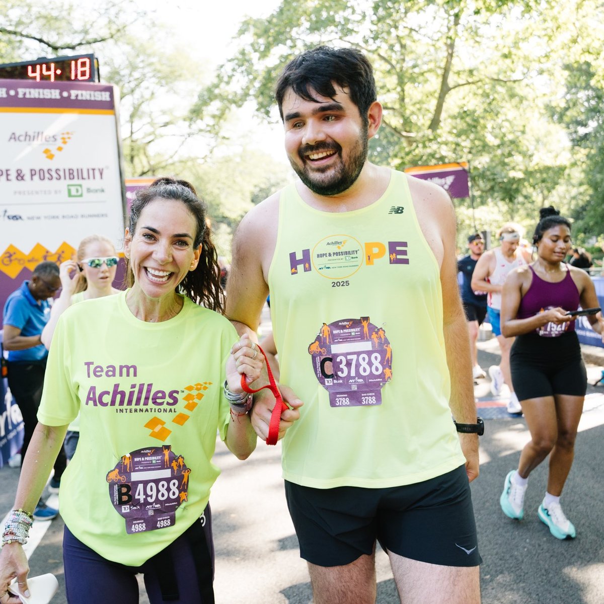 Runners at the 2025 Achilles Hope & Possibility 4M Presented by TD Bank