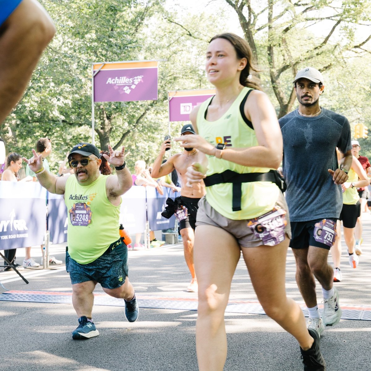 Runners at the 2025 Achilles Hope & Possibility 4M Presented by TD Bank