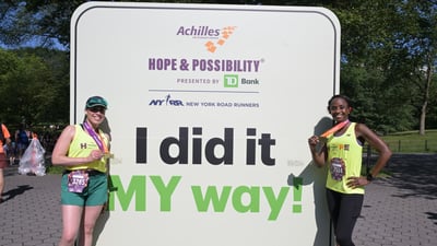 Runners at the 2025 Achilles Hope & Possibility 4M Presented by TD Bank