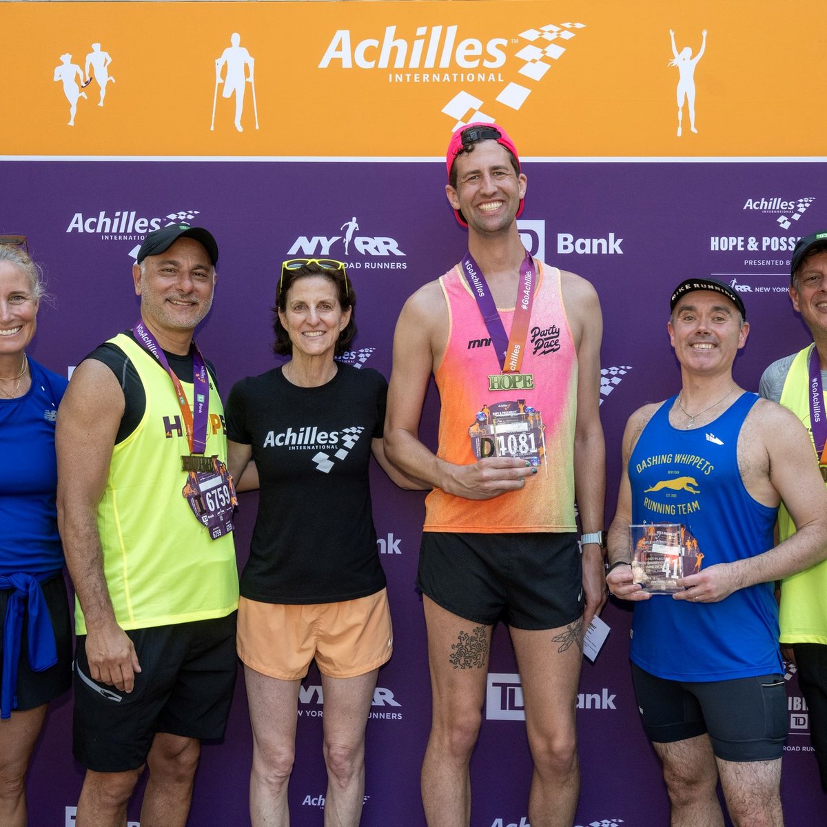 Runners at the 2025 Achilles Hope & Possibility 4M Presented by TD Bank