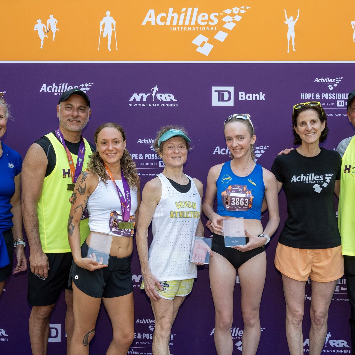 Runners at the 2025 Achilles Hope & Possibility 4M Presented by TD Bank