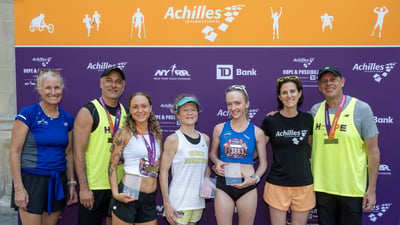Runners at the 2025 Achilles Hope & Possibility 4M Presented by TD Bank